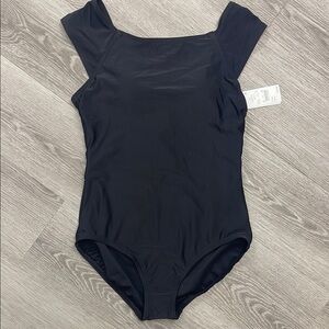 Land's End Black One Piece Swim Suit Size M